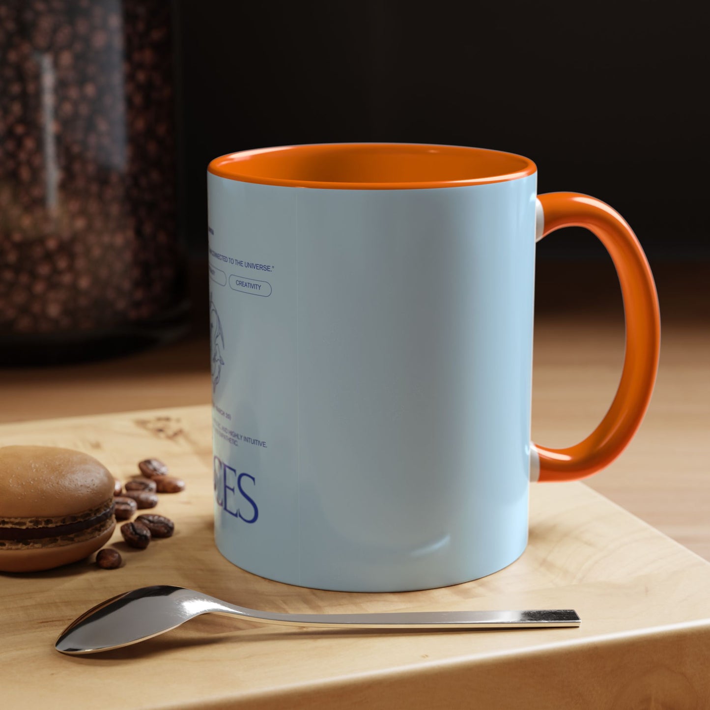 Pisces Zodiac Coffee Mug — Astrological Birthday Gift (Accent 11/15oz)