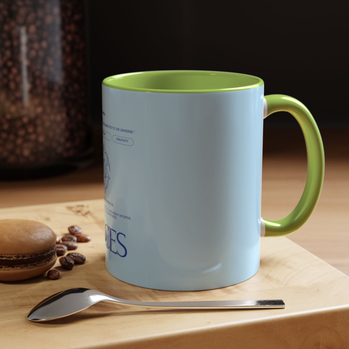 Pisces Zodiac Coffee Mug — Astrological Birthday Gift (Accent 11/15oz)
