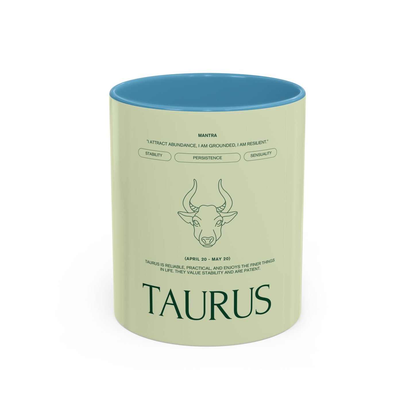 Taurus Zodiac Coffee Mug — Astrology Birthsign Mug (April 20–May 20)