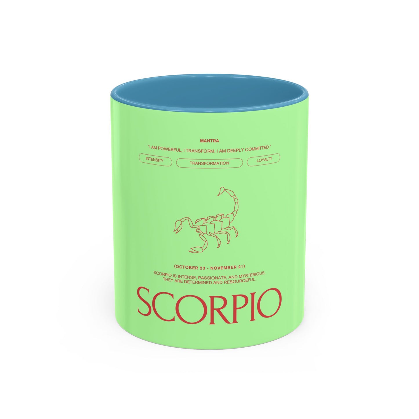 Scorpio Zodiac Coffee Mug — Astrological Horoscope Accent Mug (11/15oz)