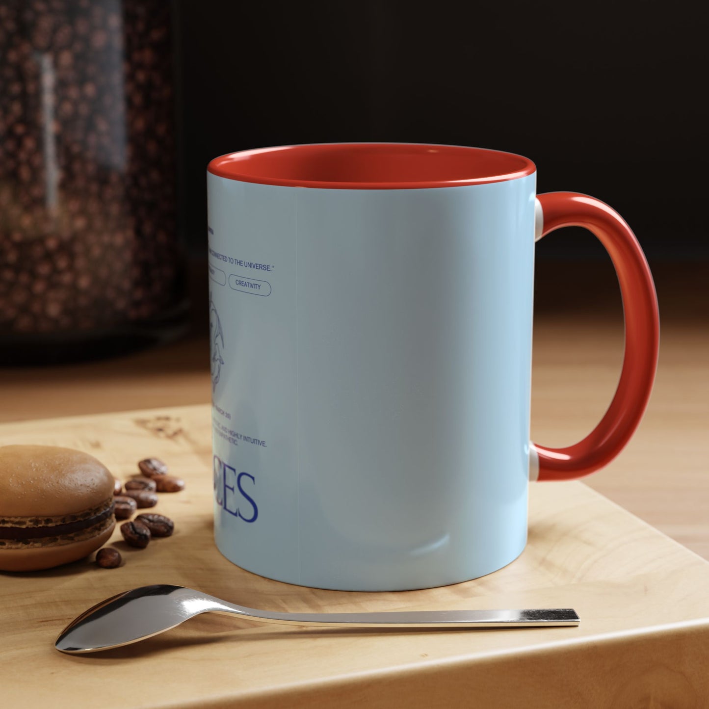 Pisces Zodiac Coffee Mug — Astrological Birthday Gift (Accent 11/15oz)