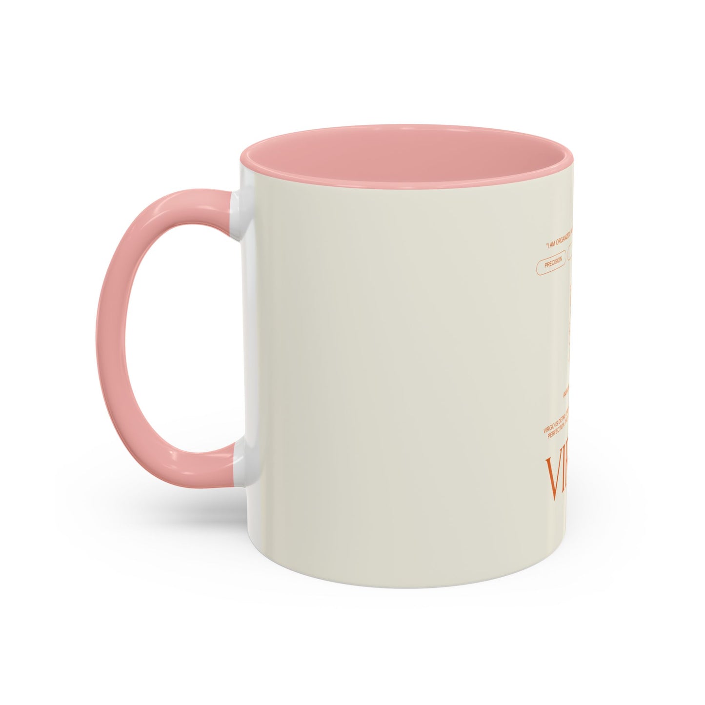 Virgo Zodiac Coffee Mug — Astrological Accent Mug with Birthdate & Traits