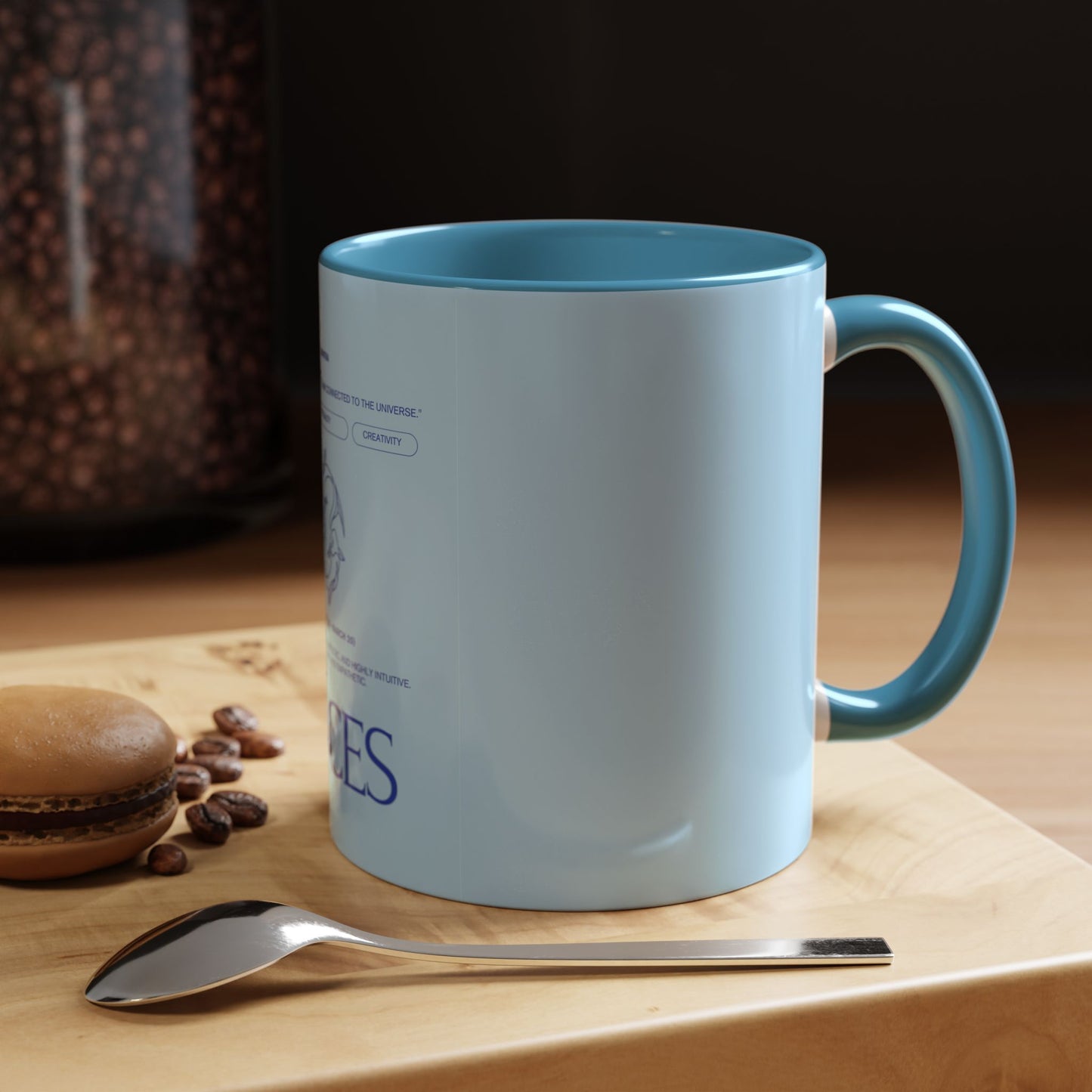 Pisces Zodiac Coffee Mug — Astrological Birthday Gift (Accent 11/15oz)