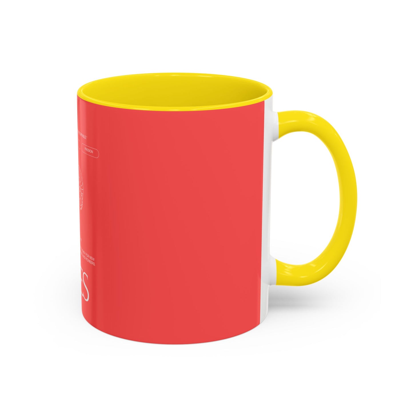 Aries Zodiac Accent Coffee Mug — Red Astrology Horoscope Gift (11/15oz)