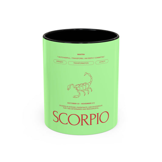 Scorpio Zodiac Coffee Mug — Astrological Horoscope Accent Mug (11/15oz)