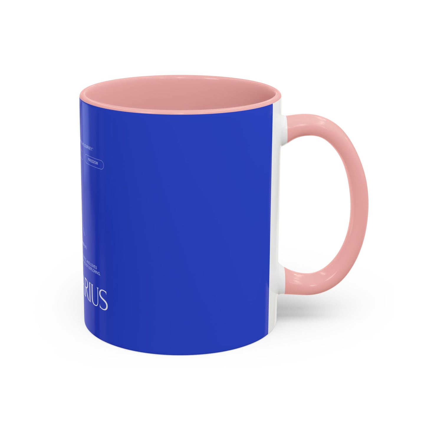 Sagittarius Zodiac Coffee Mug — Blue Accent Astrology Birthday Gift (11/15oz)