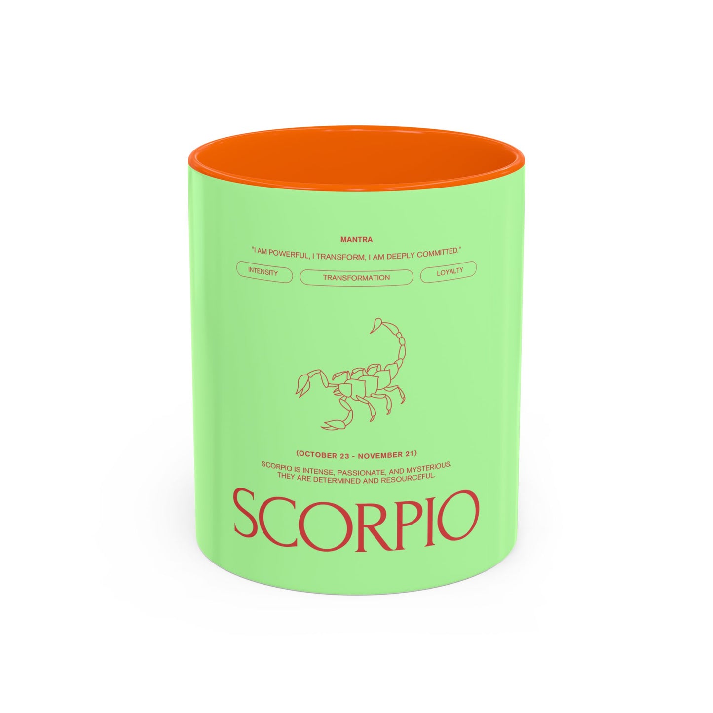 Scorpio Zodiac Coffee Mug — Astrological Horoscope Accent Mug (11/15oz)