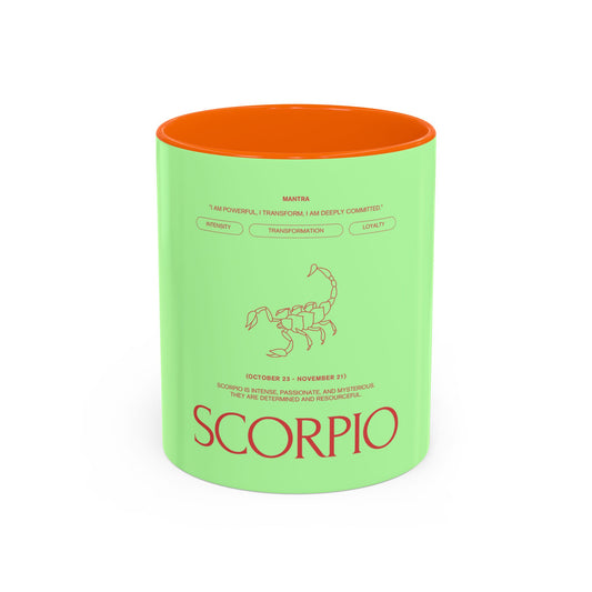 Scorpio Zodiac Coffee Mug — Astrological Horoscope Accent Mug (11/15oz)