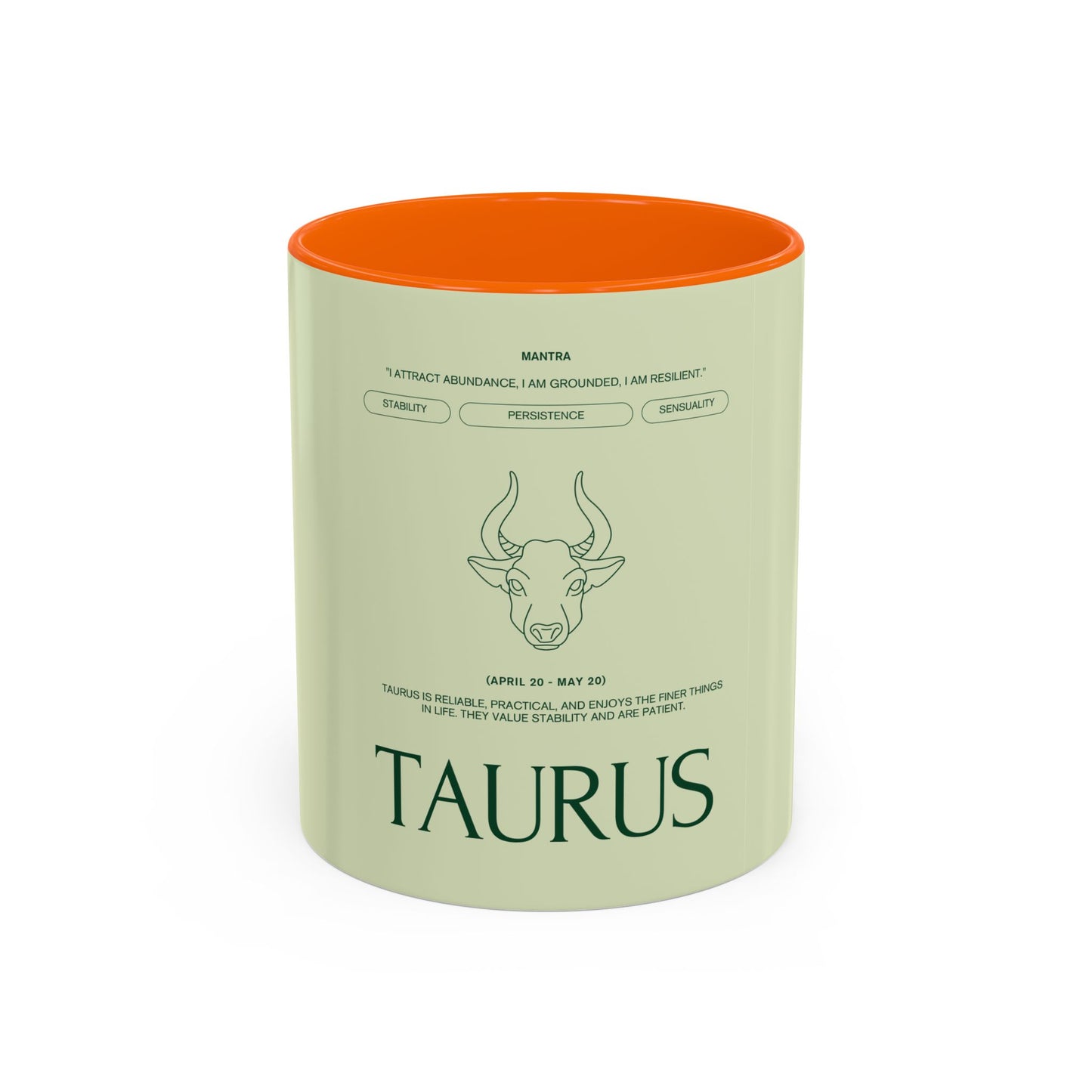Taurus Zodiac Coffee Mug — Astrology Birthsign Mug (April 20–May 20)