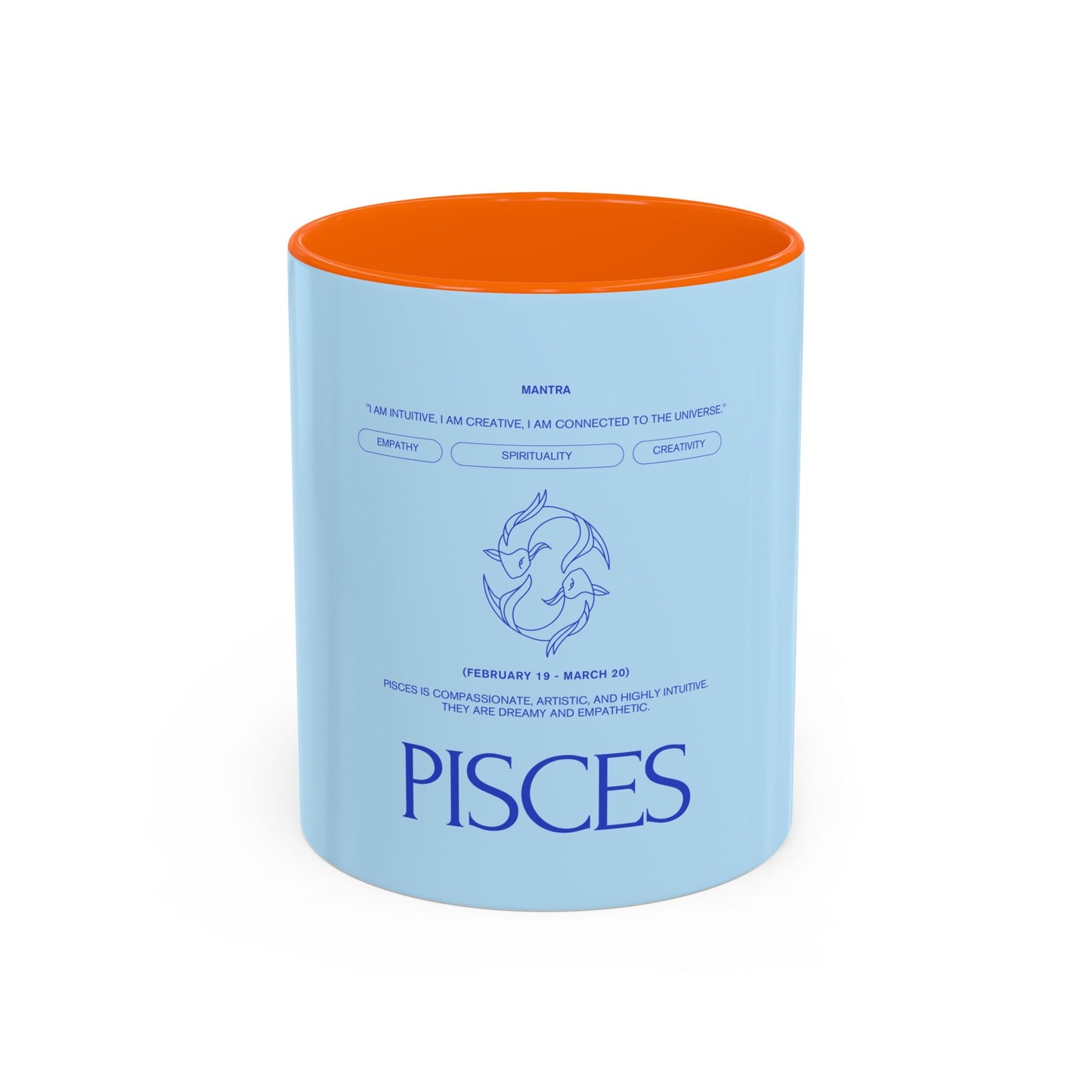 Pisces Zodiac Coffee Mug — Astrological Birthday Gift (Accent 11/15oz)