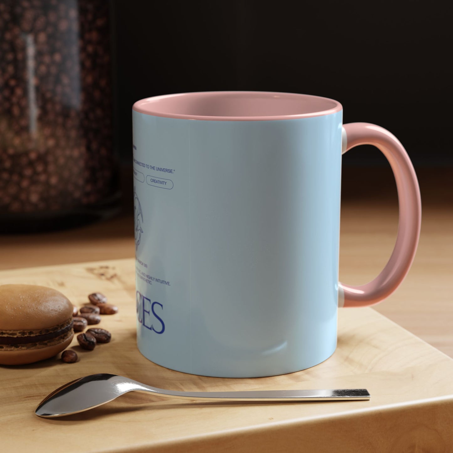 Pisces Zodiac Coffee Mug — Astrological Birthday Gift (Accent 11/15oz)