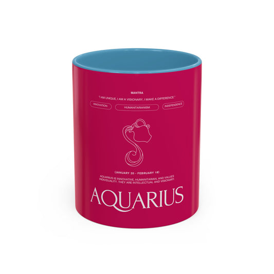 Aquarius Zodiac Coffee Mug — Astrological Birthdate Gift (11/15 oz)