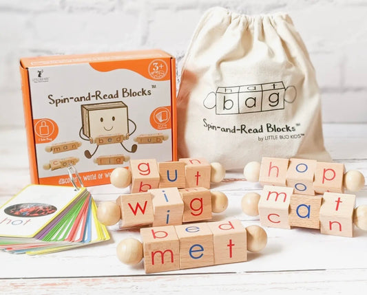 Spin-And-Read Montessori Phonics
Reading Blocks & Cvc Cards