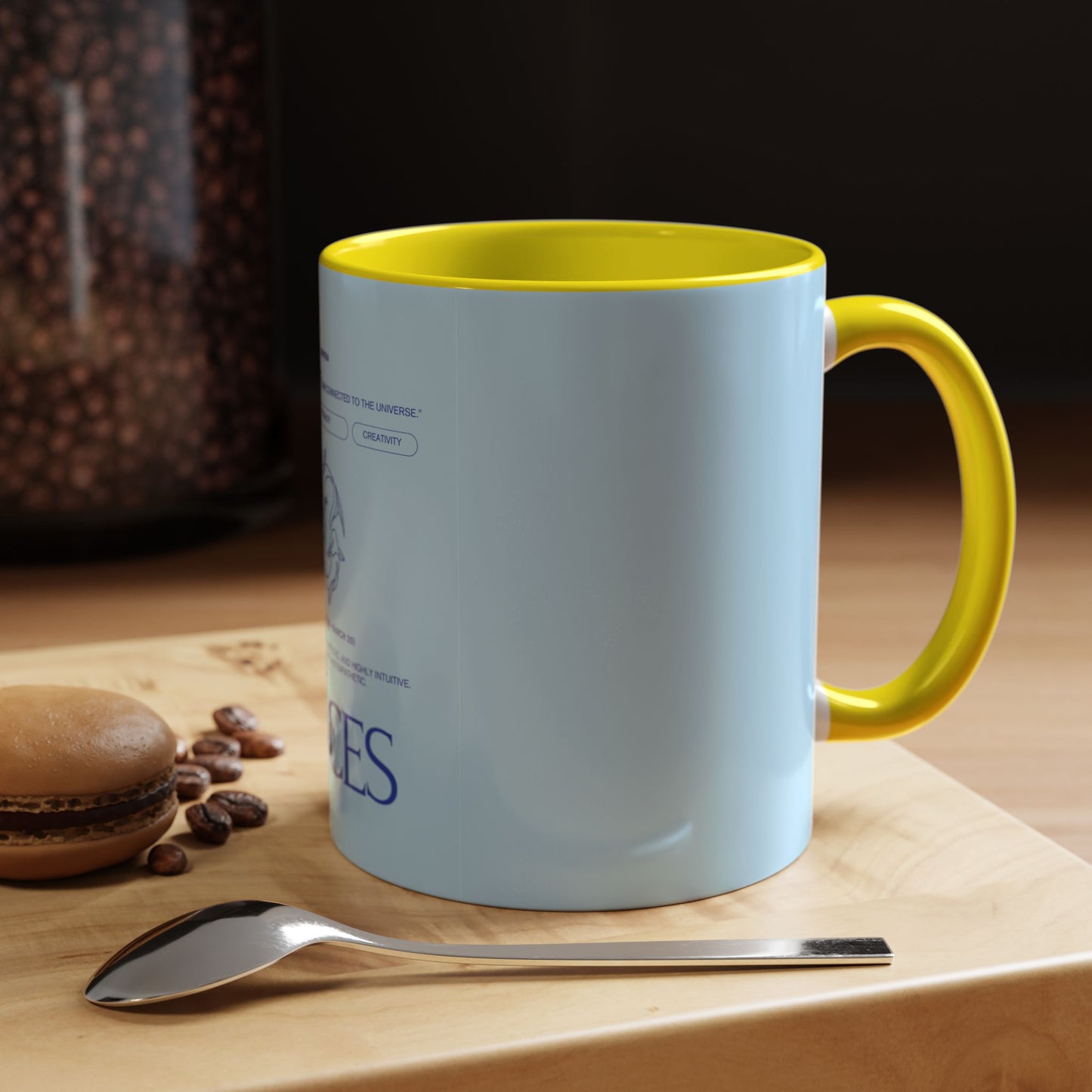 Pisces Zodiac Coffee Mug — Astrological Birthday Gift (Accent 11/15oz)