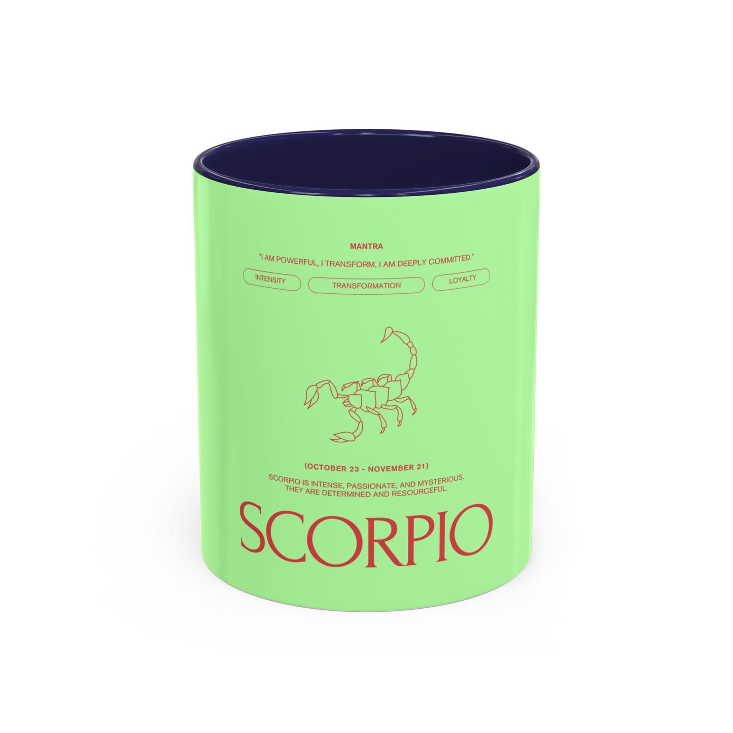 Scorpio Zodiac Coffee Mug — Astrological Horoscope Accent Mug (11/15oz)