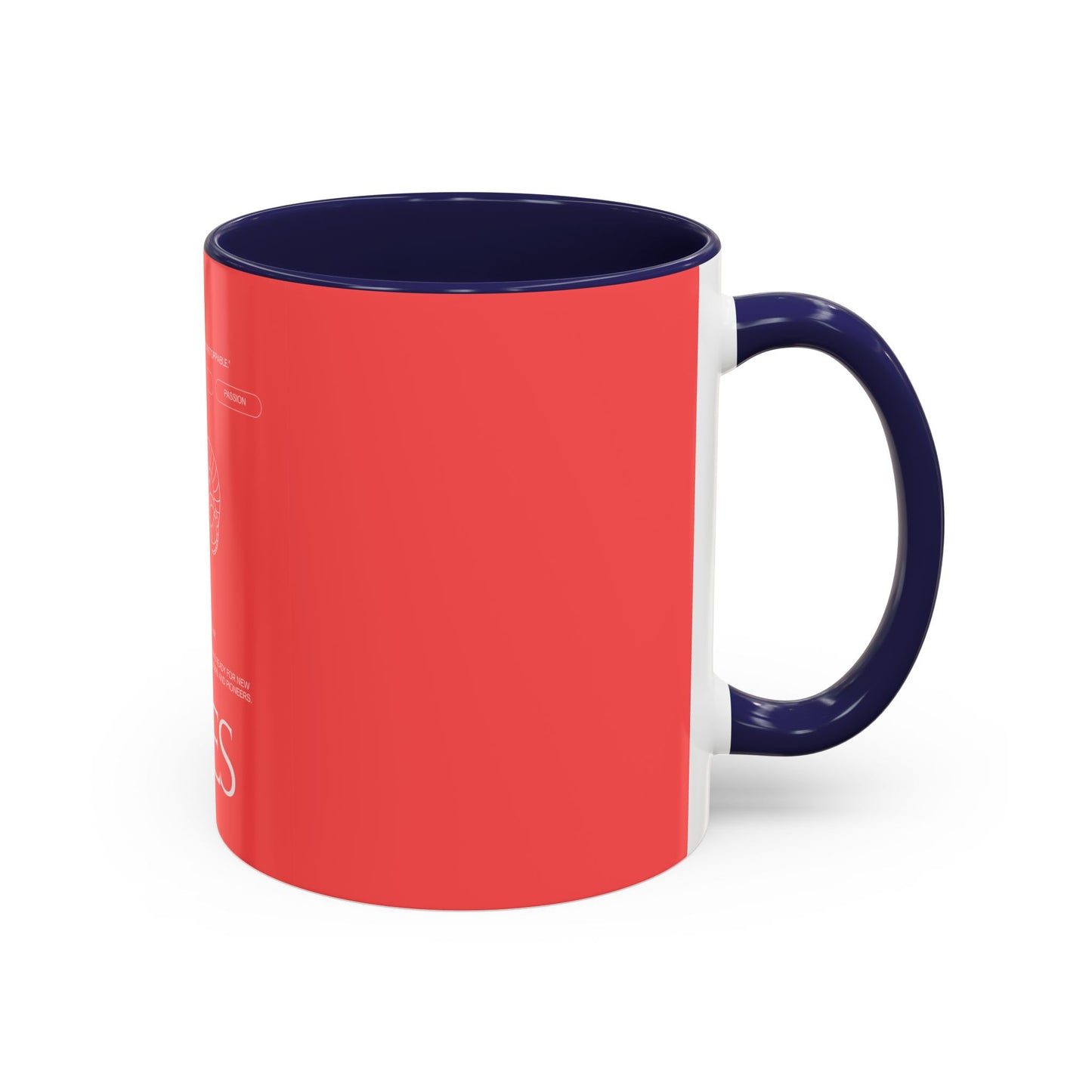 Aries Zodiac Accent Coffee Mug — Red Astrology Horoscope Gift (11/15oz)