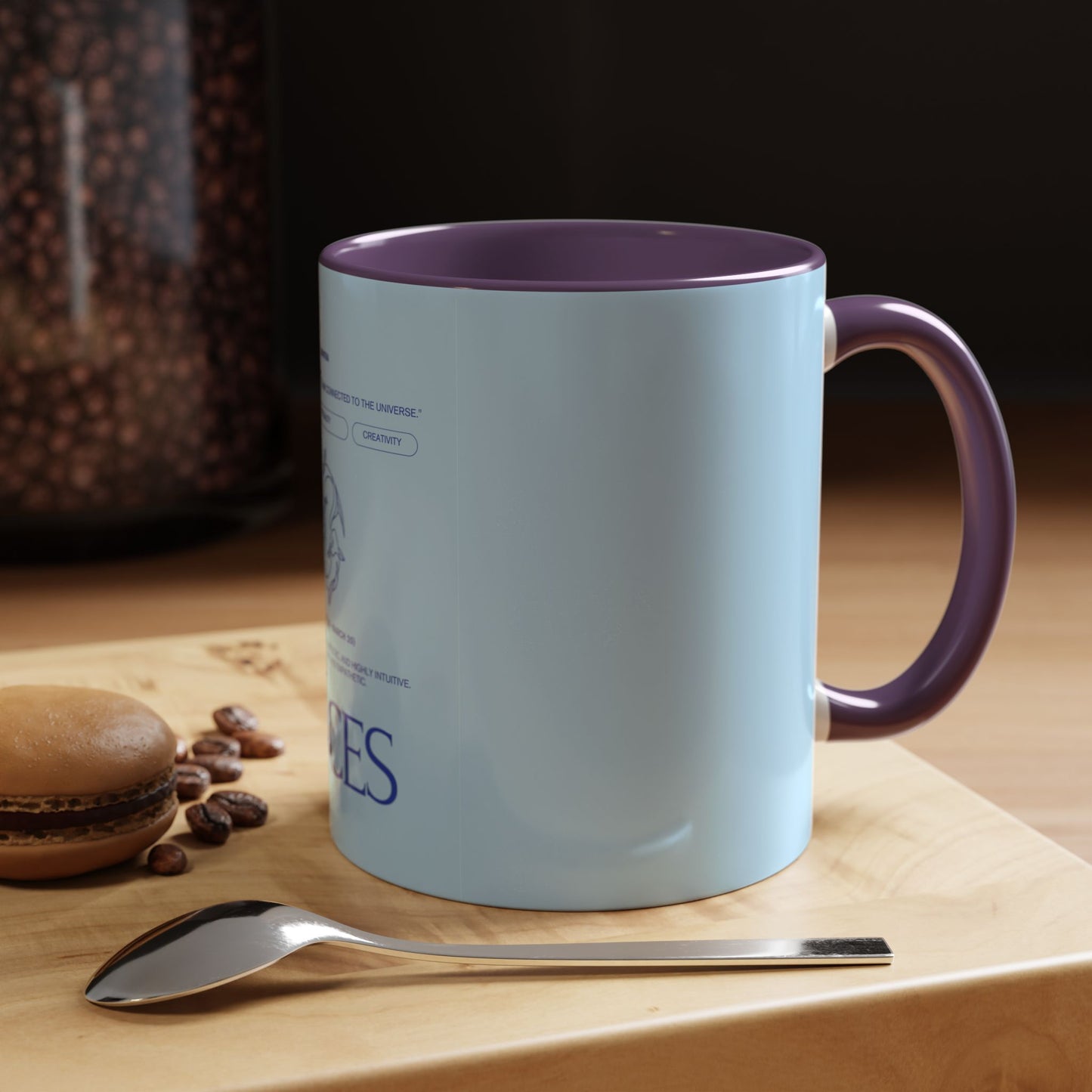 Pisces Zodiac Coffee Mug — Astrological Birthday Gift (Accent 11/15oz)
