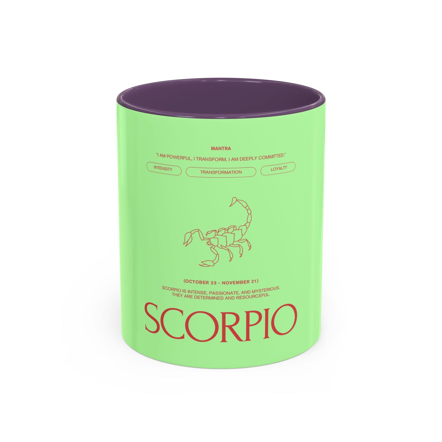 Scorpio Zodiac Coffee Mug — Astrological Horoscope Accent Mug (11/15oz)