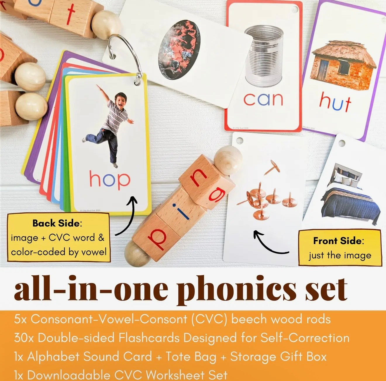 Spin-And-Read Montessori Phonics
Reading Blocks & Cvc Cards