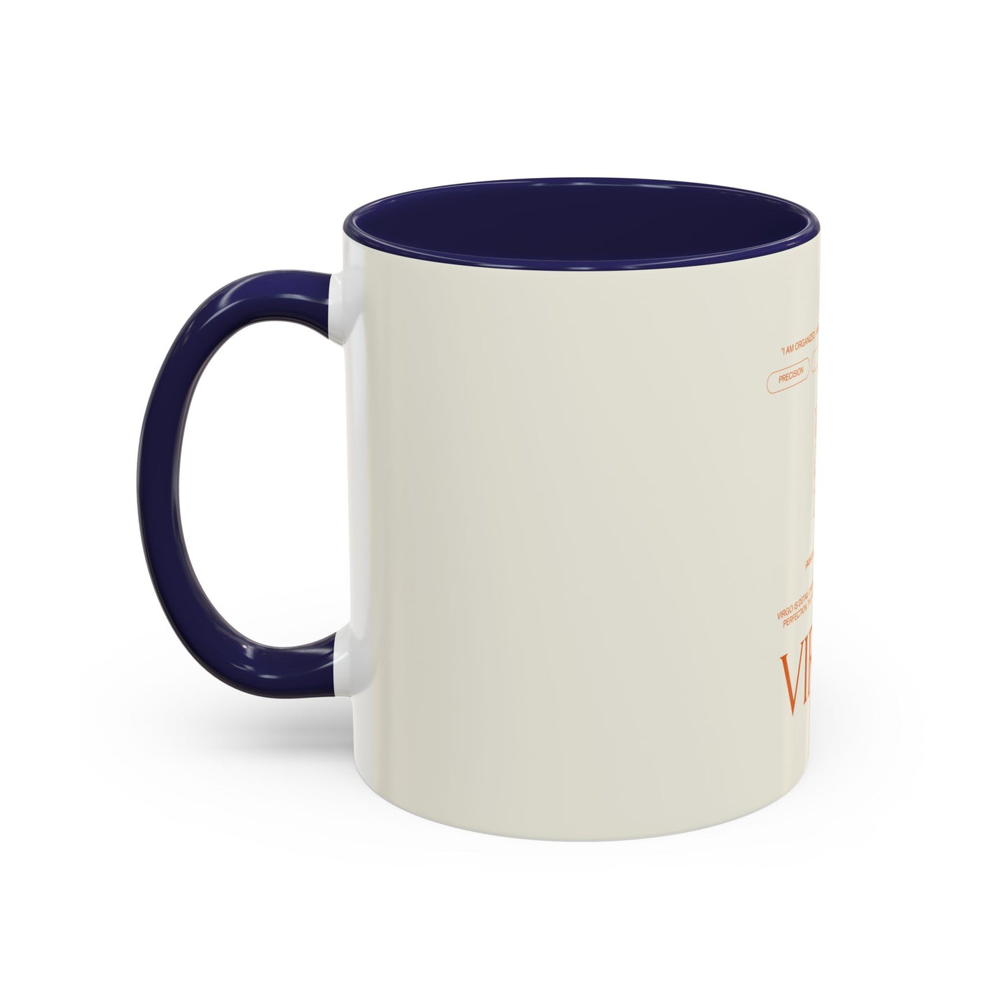Virgo Zodiac Coffee Mug — Astrological Accent Mug with Birthdate & Traits