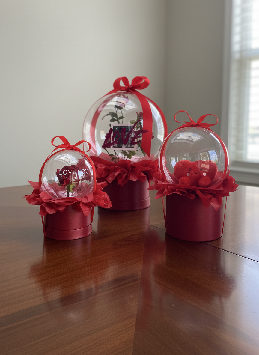 Valentine’s Balloon Bubble Keepsake Collection-- Local pick up only