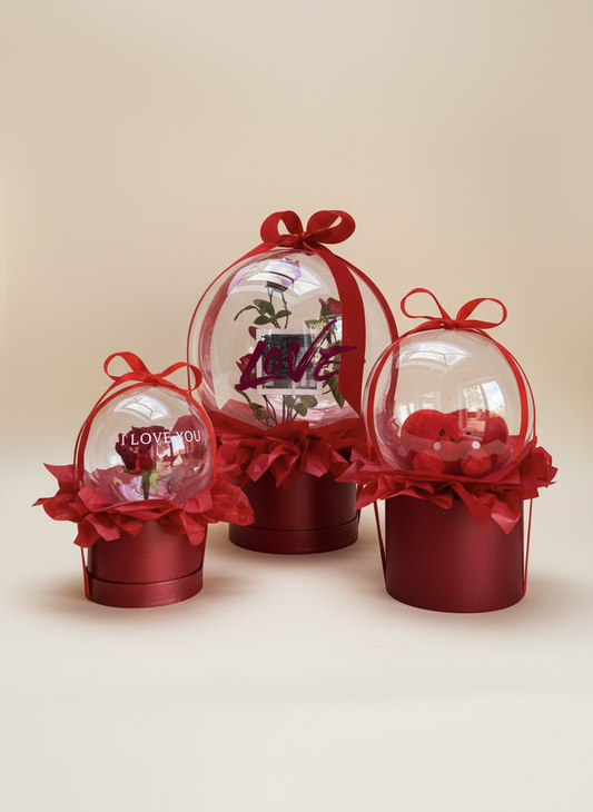 Valentine’s Balloon Bubble Keepsake Collection-- Local pick up only