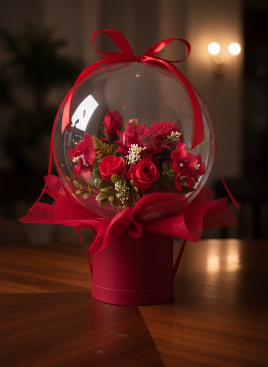 Floral Bubble Balloon keepsake