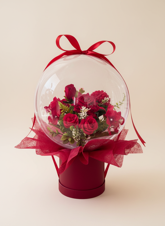 Floral Bubble Balloon keepsake